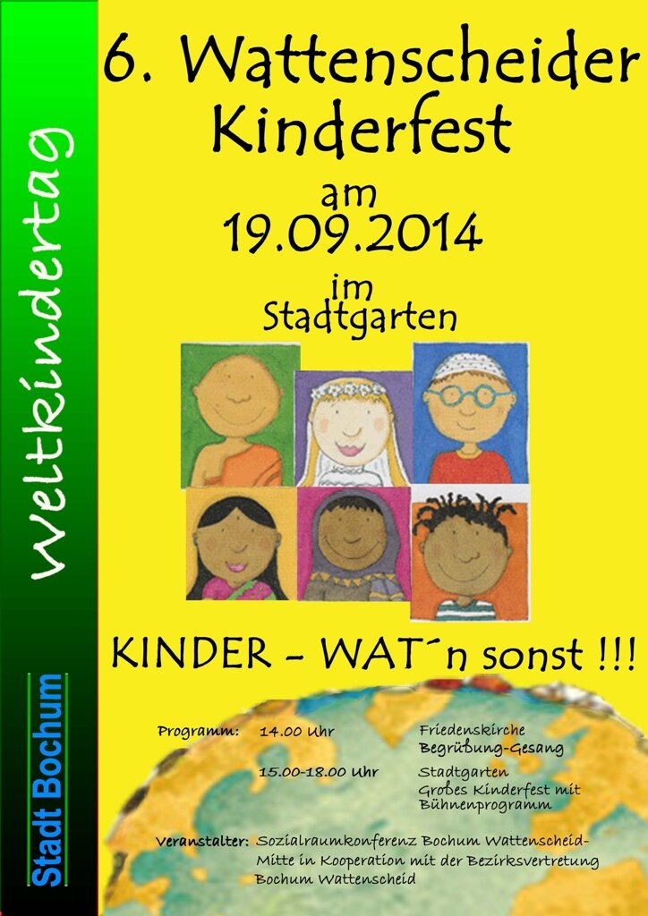 Ankündigungsplakat Wattenscheider Kinderfest